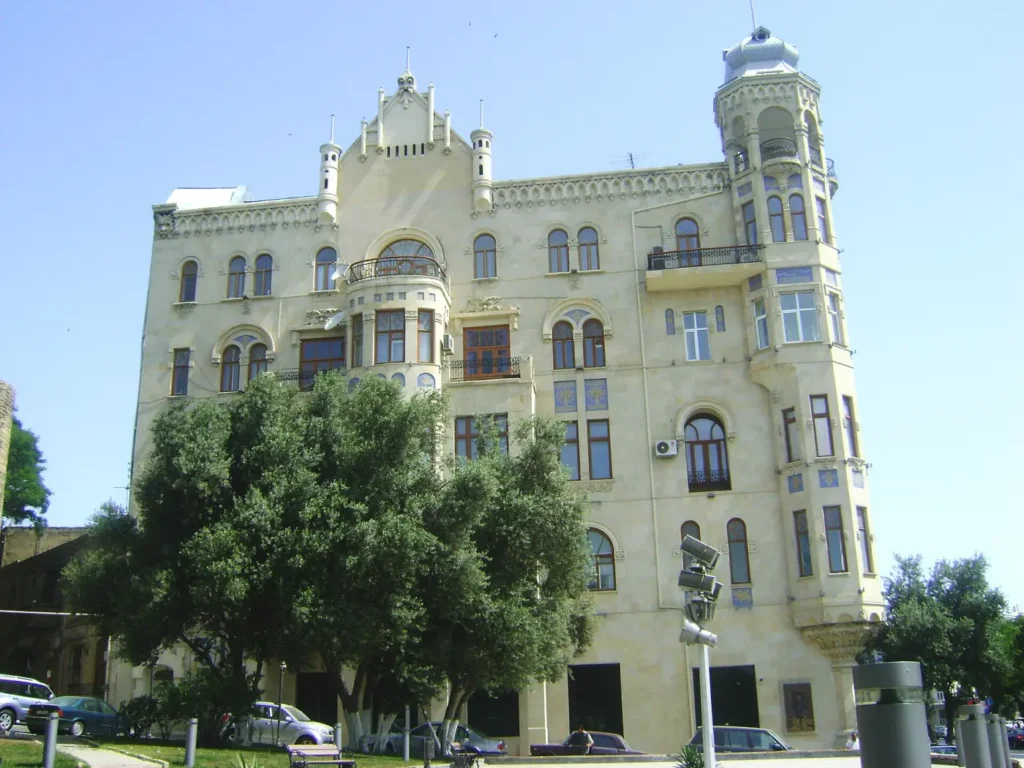 The Hajinsky House, an ornate mansion on the Baku seafront